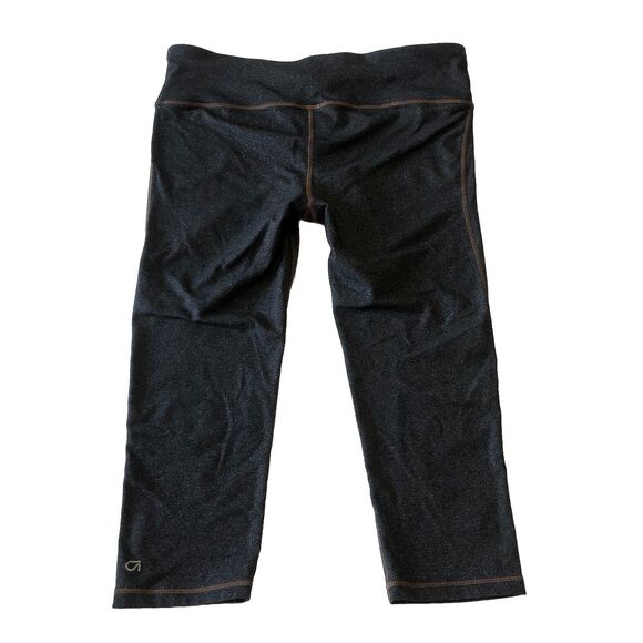 Gap Fit Women’s Capri Leggings Charcoal Gray Stretch Pull On Pocket Size Large - Picture 2 of 13